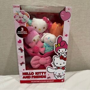 Hello Kitty and Friends - 12 inch Plush Special Valentine’s Bouquet